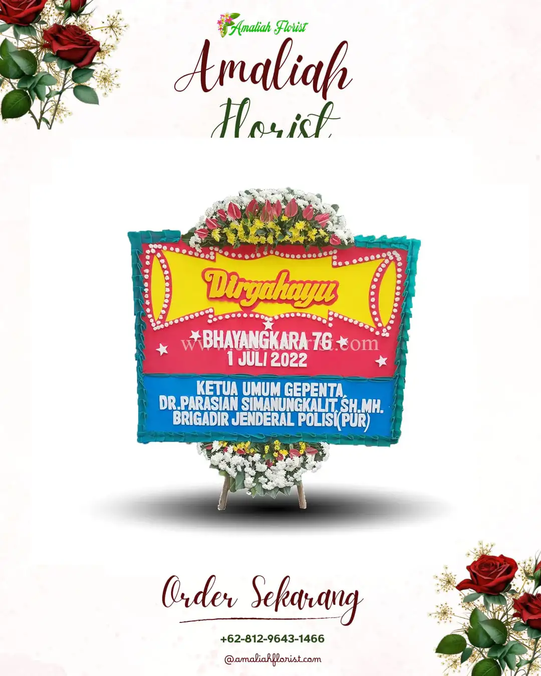 Papan Bunga HUT Ulang Tahun Bangilan